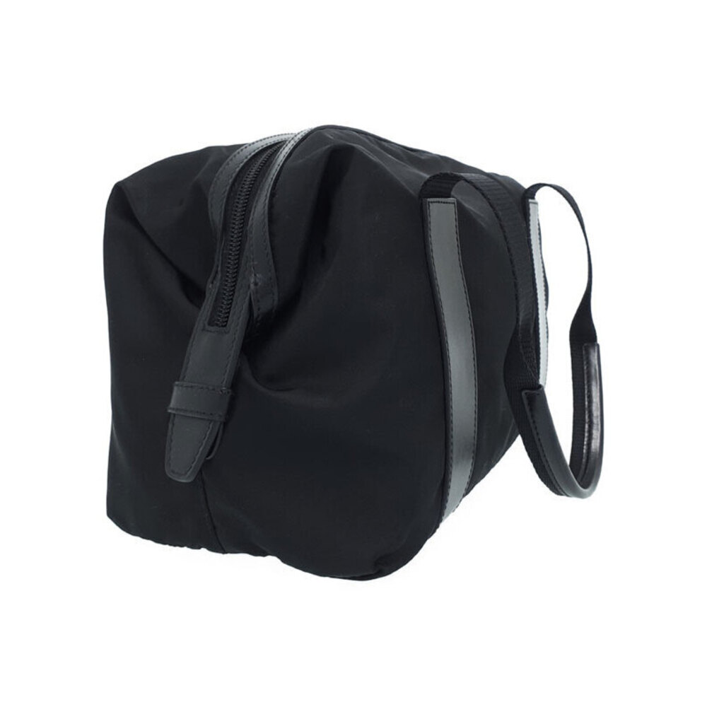 Prada Vela nylon Handbag leather Tessuto Black